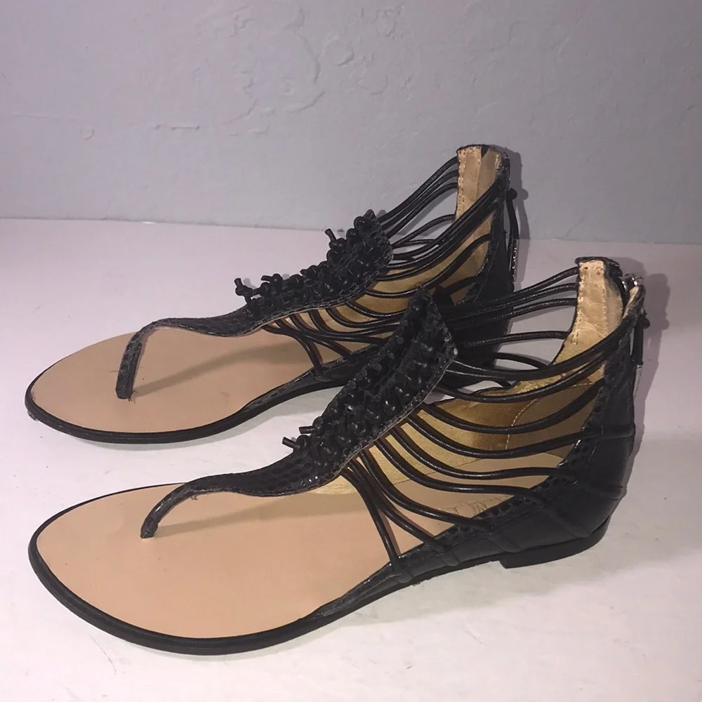 L.A.M.B. Gladiator Leather Sandals - Picture 2 of 8